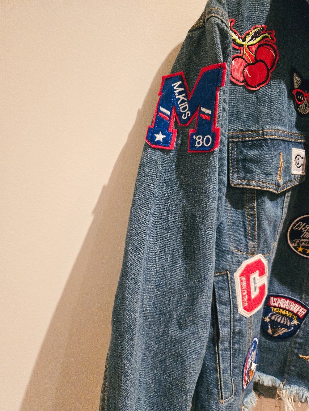Denim Jacket with Patches - Picture 2 of 5